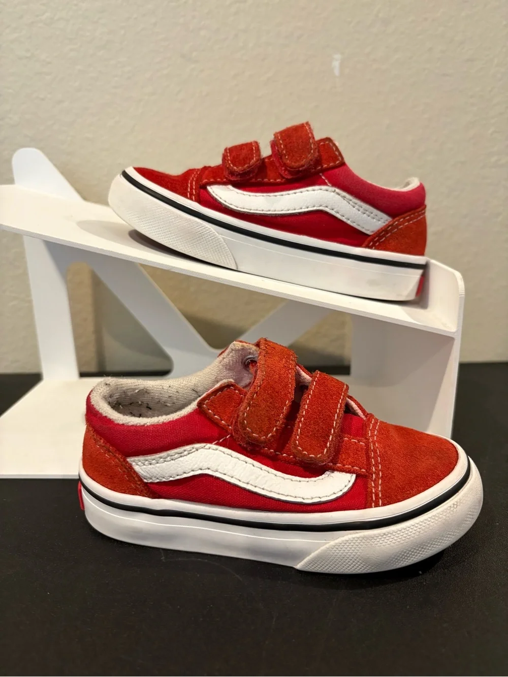 Vans Toddler Size 6.5 Red Classic Canvas Skate Shoes Sneakers Unisex (508731)